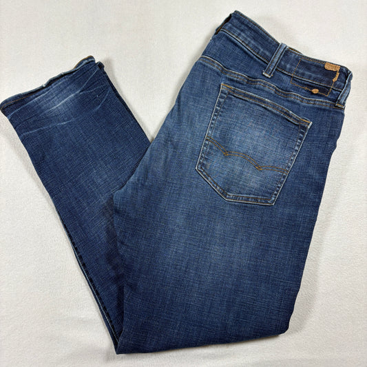 American Eagle Mens 40x30 Next Level Flex Jeans Blue Distressed Denim Grunge