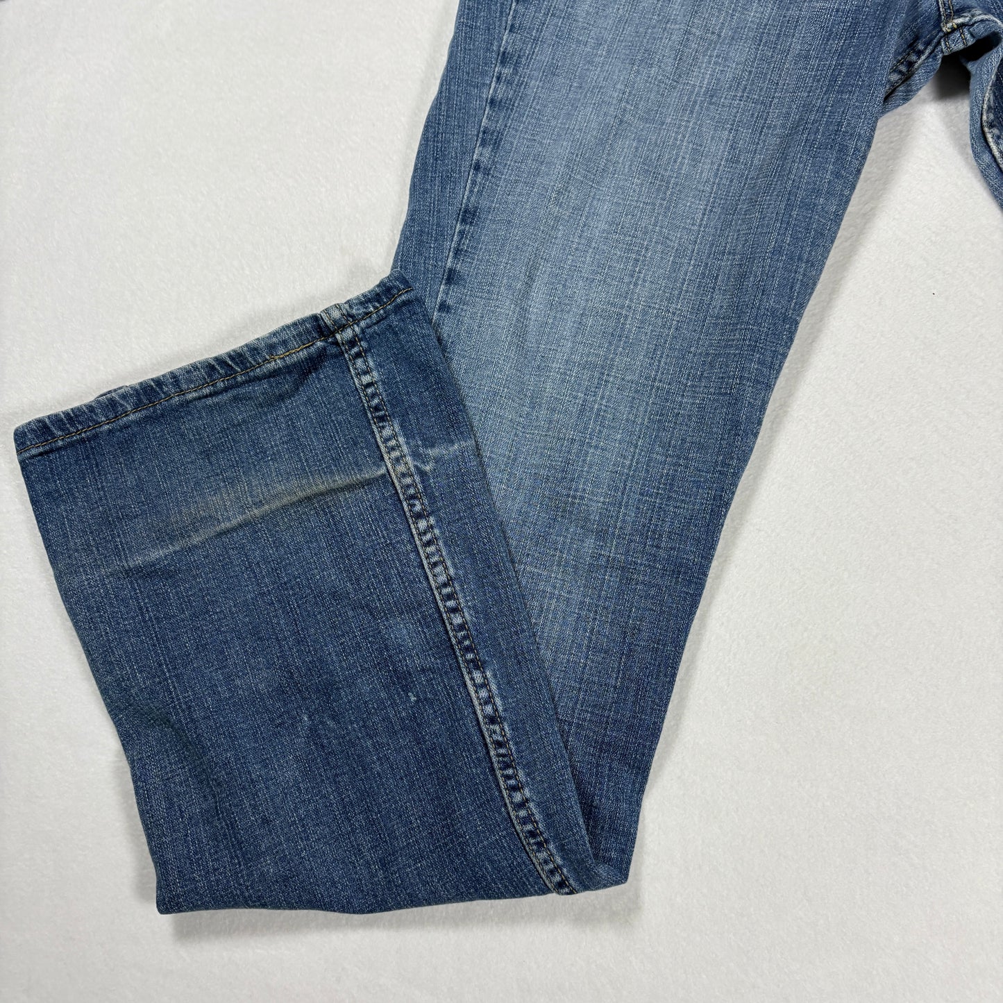 Levis Womens 524 Jeans Sz 13L Blue Denim Bootcut Too Superlow Y2K Vintage