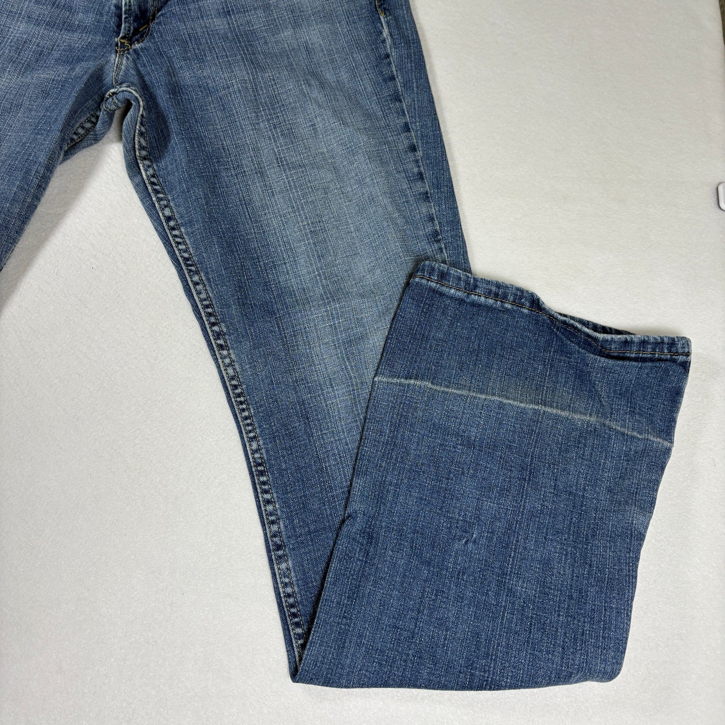 Levis Womens 524 Jeans Sz 13L Blue Denim Bootcut Too Superlow Y2K Vintage