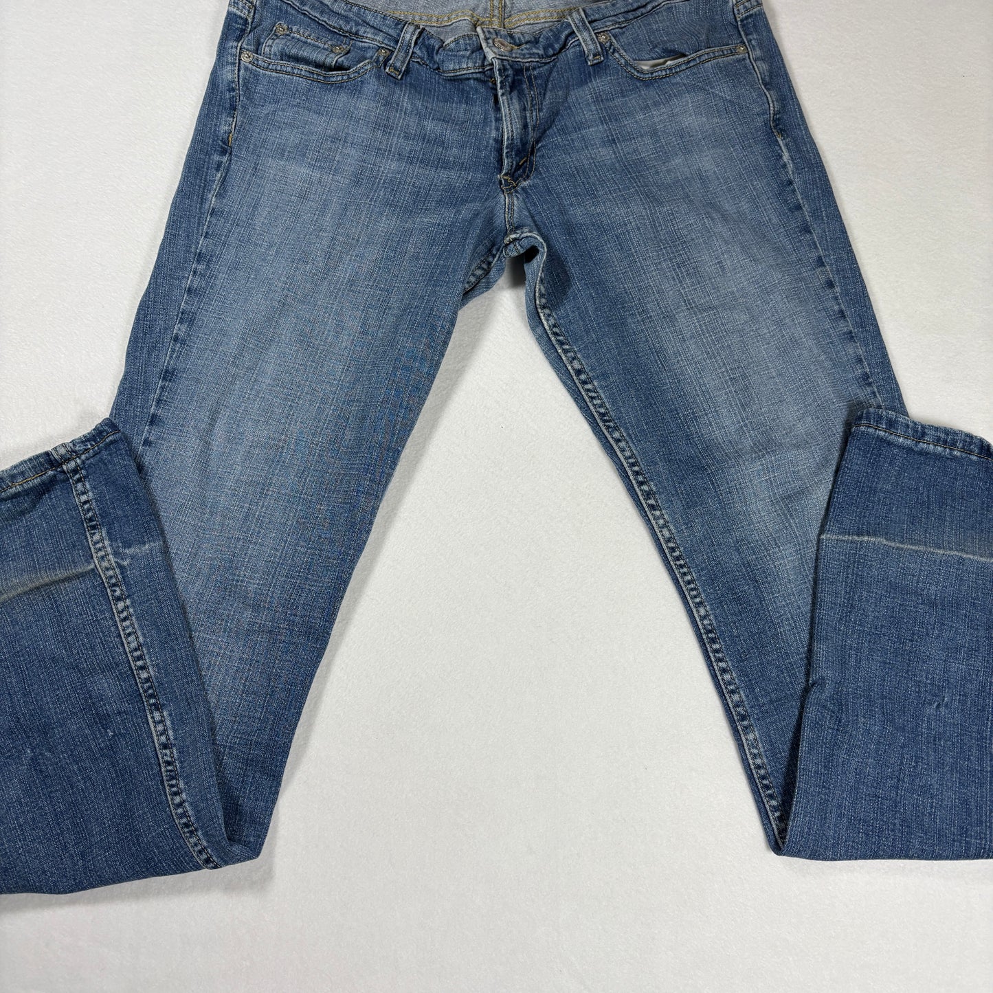 Levis Womens 524 Jeans Sz 13L Blue Denim Bootcut Too Superlow Y2K Vintage
