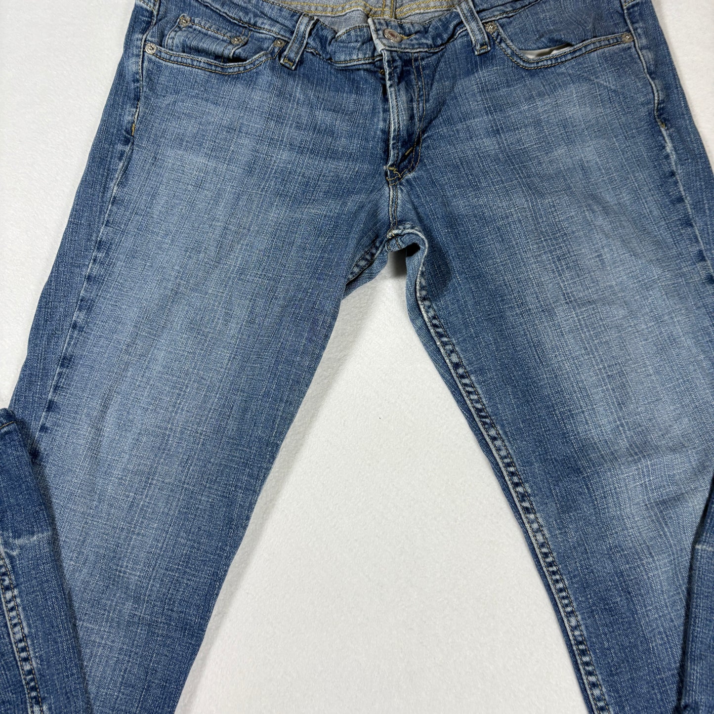 Levis Womens 524 Jeans Sz 13L Blue Denim Bootcut Too Superlow Y2K Vintage