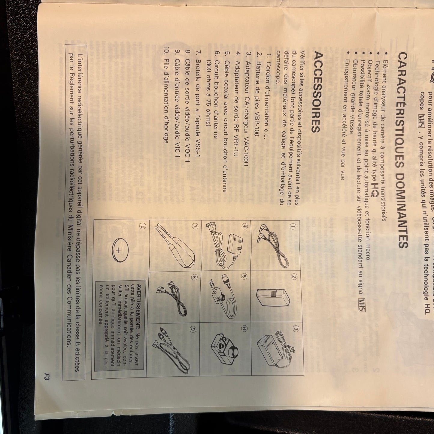 Minolta Master Series-V1R VHS Camcorder with Case, Manual - Tested, Clean