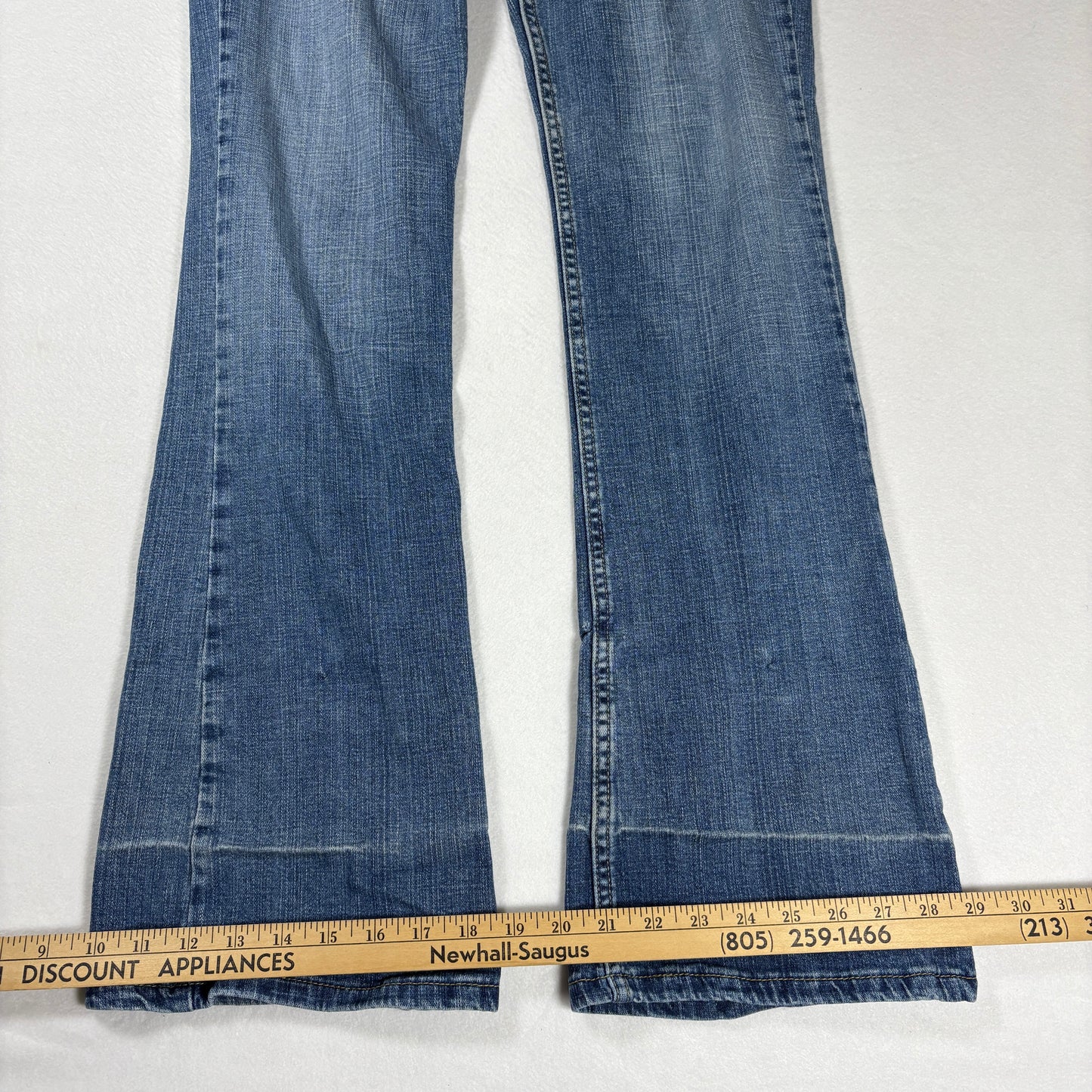 Levis Womens 524 Jeans Sz 13L Blue Denim Bootcut Too Superlow Y2K Vintage