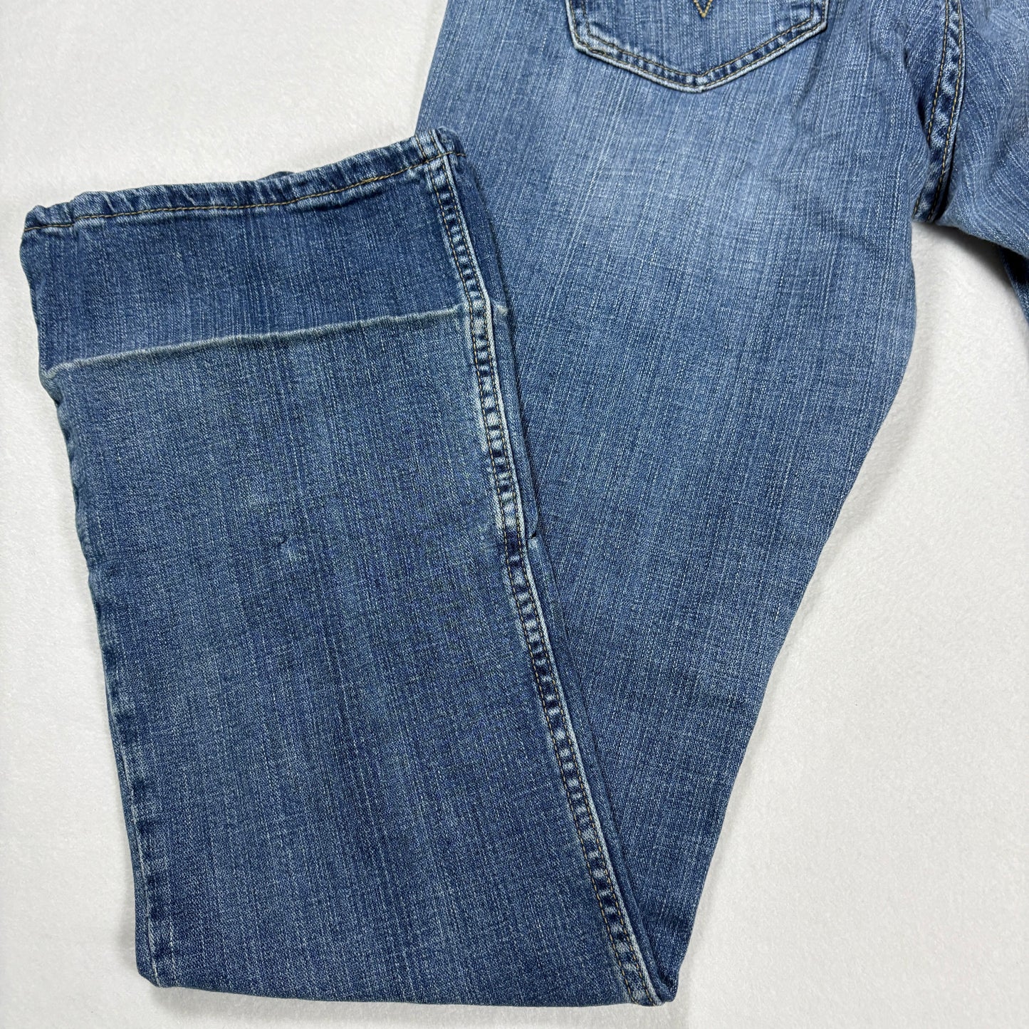 Levis Womens 524 Jeans Sz 13L Blue Denim Bootcut Too Superlow Y2K Vintage
