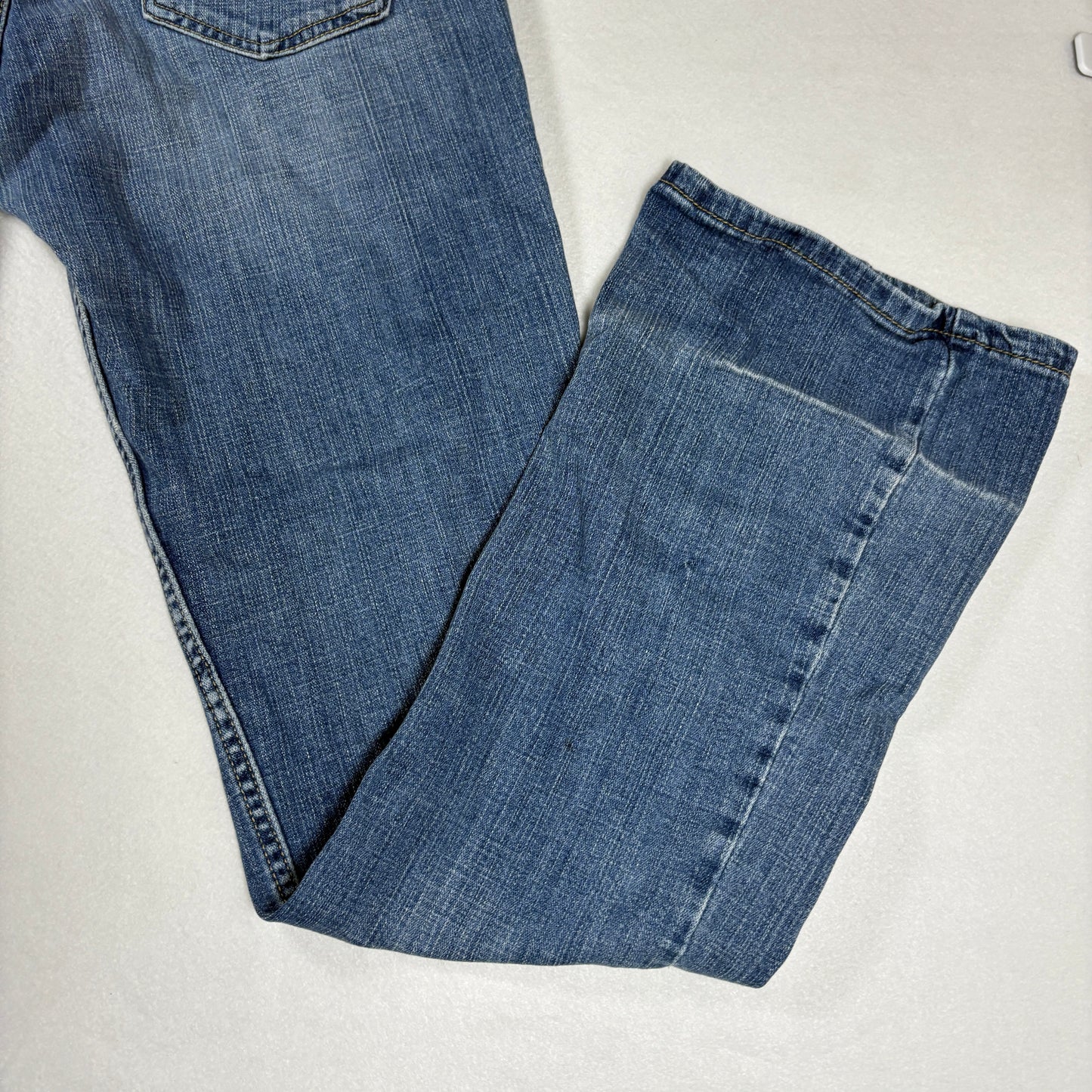 Levis Womens 524 Jeans Sz 13L Blue Denim Bootcut Too Superlow Y2K Vintage