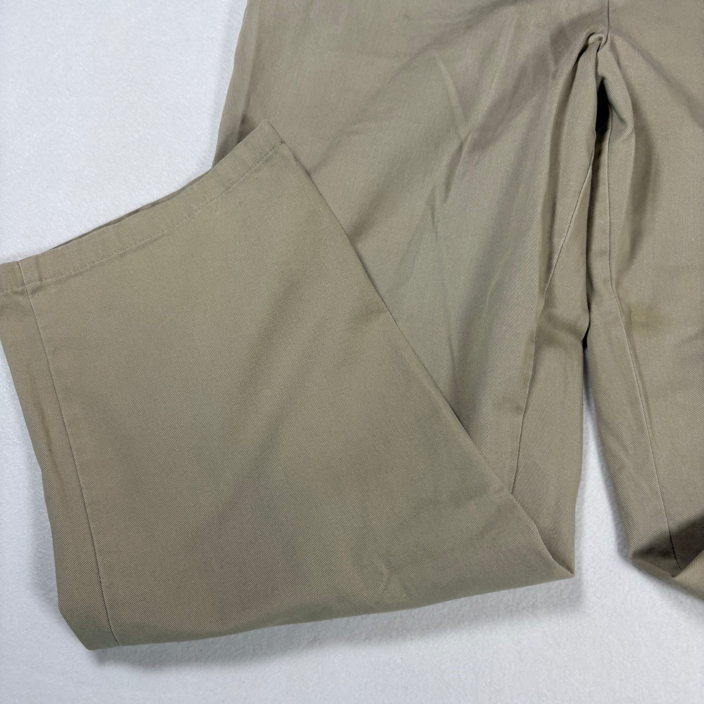 Eddie Bauer Womens Chino Pants Sz 14 Khaki Beige Cotton Straight Classic