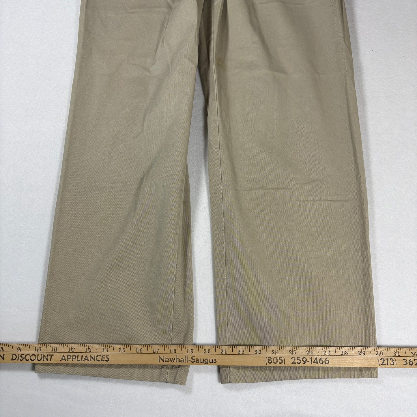 Eddie Bauer Womens Chino Pants Sz 14 Khaki Beige Cotton Straight Classic