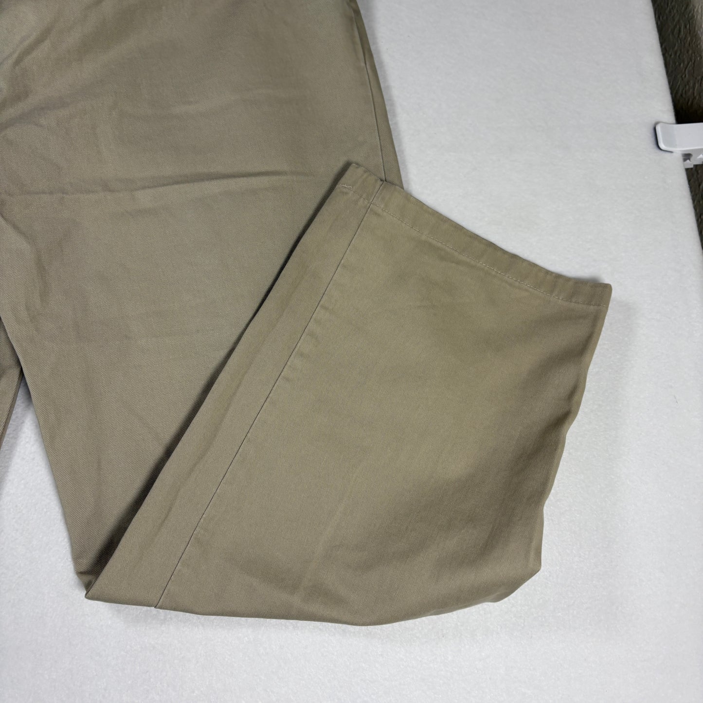Eddie Bauer Womens Chino Pants Sz 14 Khaki Beige Cotton Straight Classic