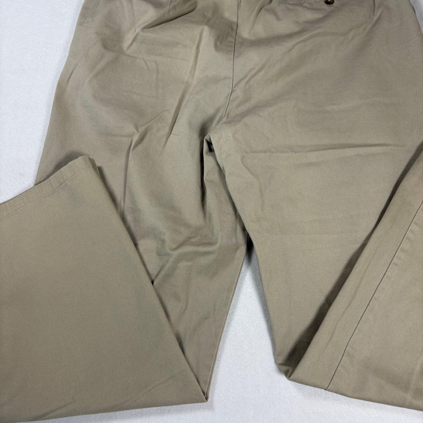 Eddie Bauer Womens Chino Pants Sz 14 Khaki Beige Cotton Straight Classic