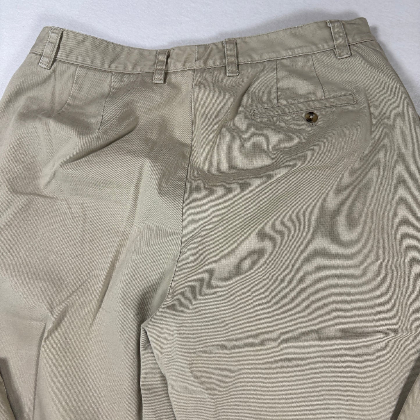 Eddie Bauer Womens Chino Pants Sz 14 Khaki Beige Cotton Straight Classic