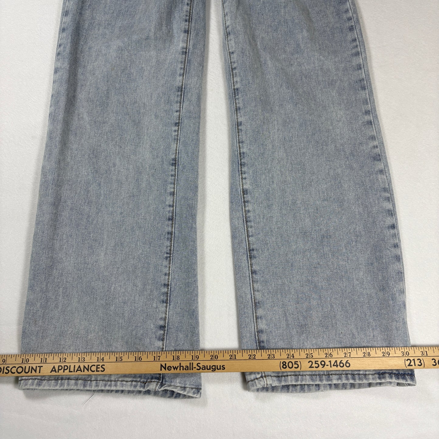 Shein Womens Jeans Sz XS 2 Light Wash High Rise Straight Baggy Y2K Vintage