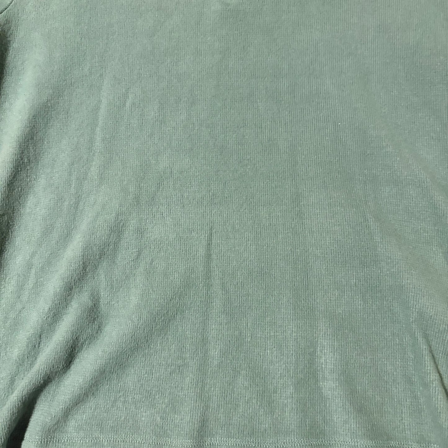 Jachs New York XL Green Waffle Knit Long Sleeve Henley Shirt Cotton Blend