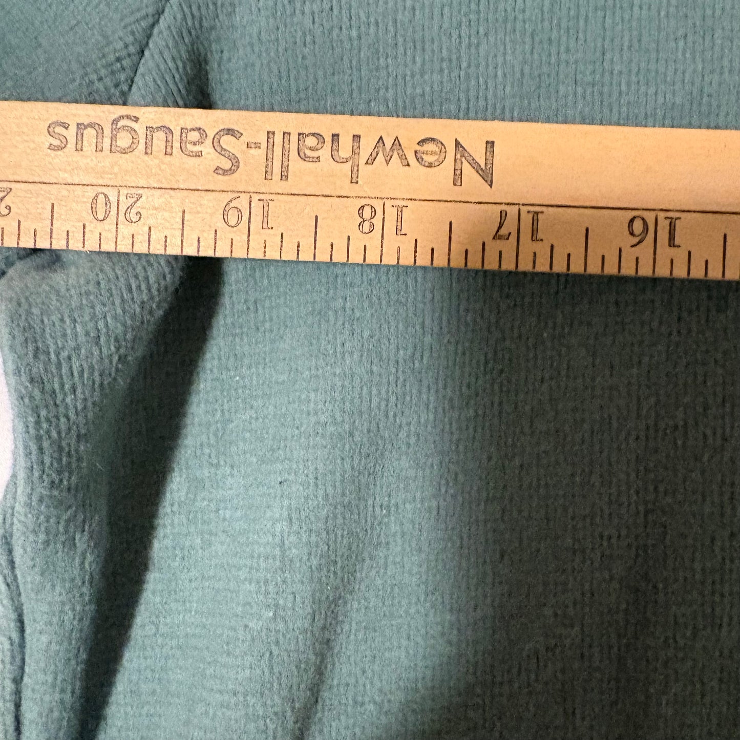 Jachs New York XL Green Waffle Knit Long Sleeve Henley Shirt Cotton Blend