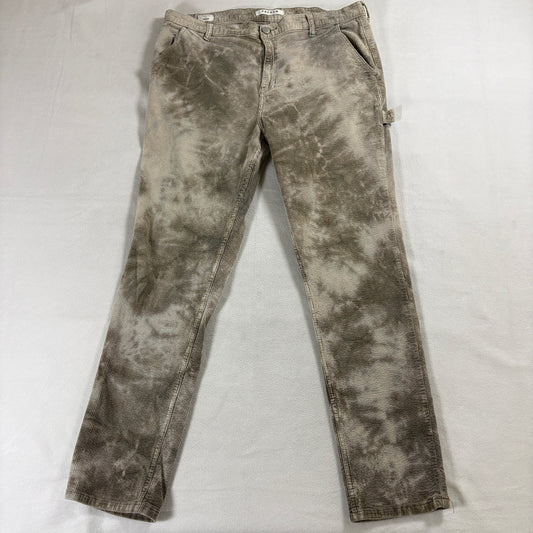 Carpenter Corduroy Pants Workwear Utility PacSun 36x32 Fits Like 37X30 Tan