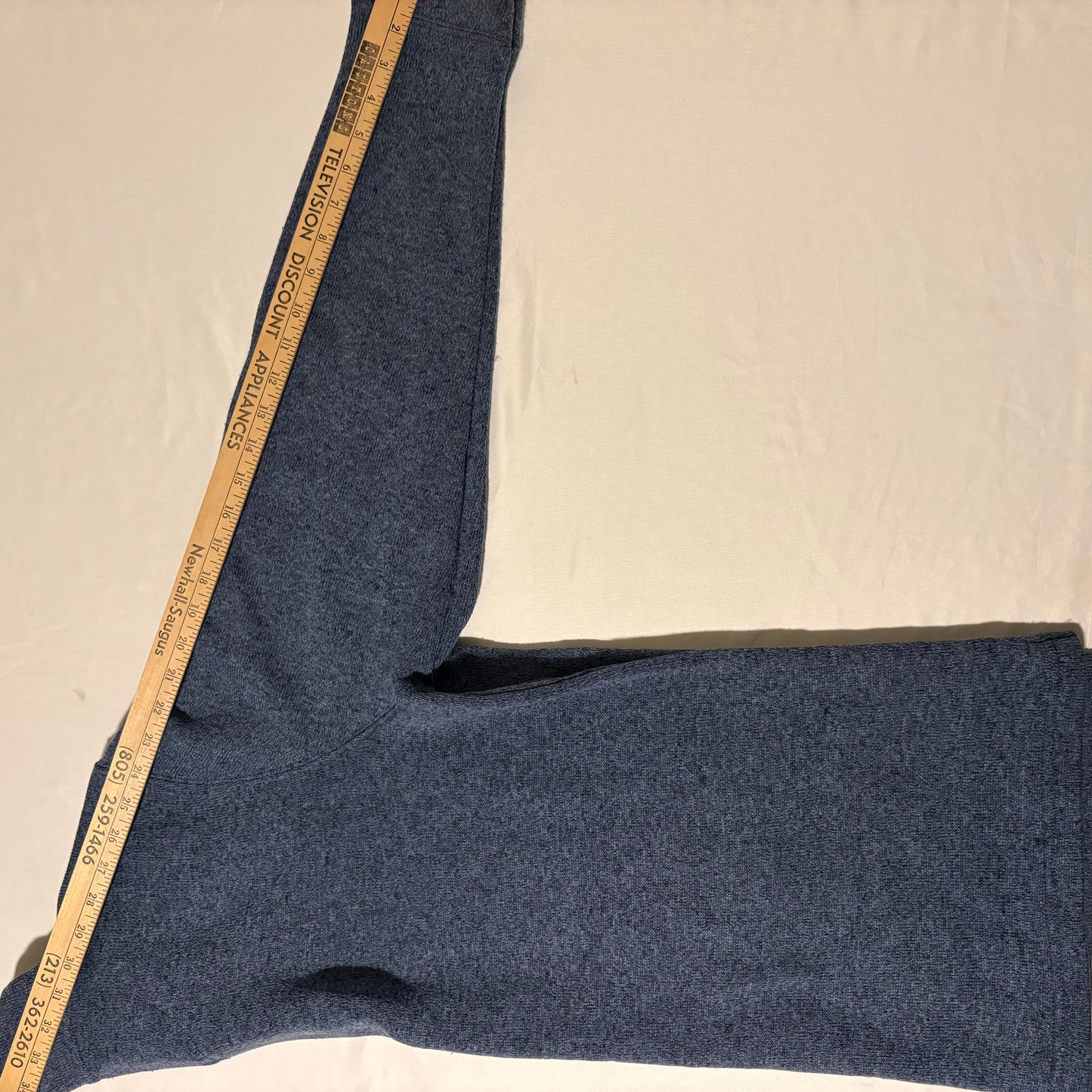 Haggar COCL 18 Pro XL Blue Heather Quarter Zip Pullover Sweater Knit Casual