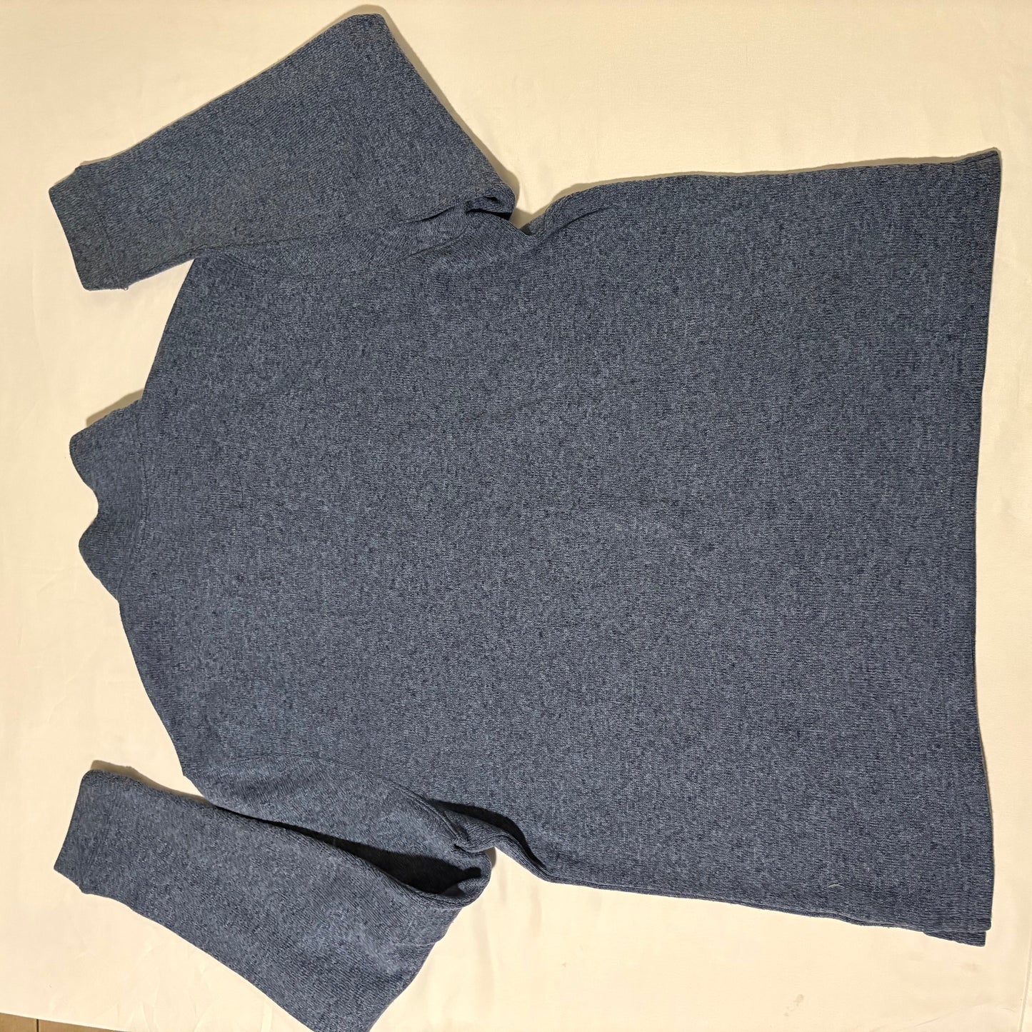 Haggar COCL 18 Pro XL Blue Heather Quarter Zip Pullover Sweater Knit Casual