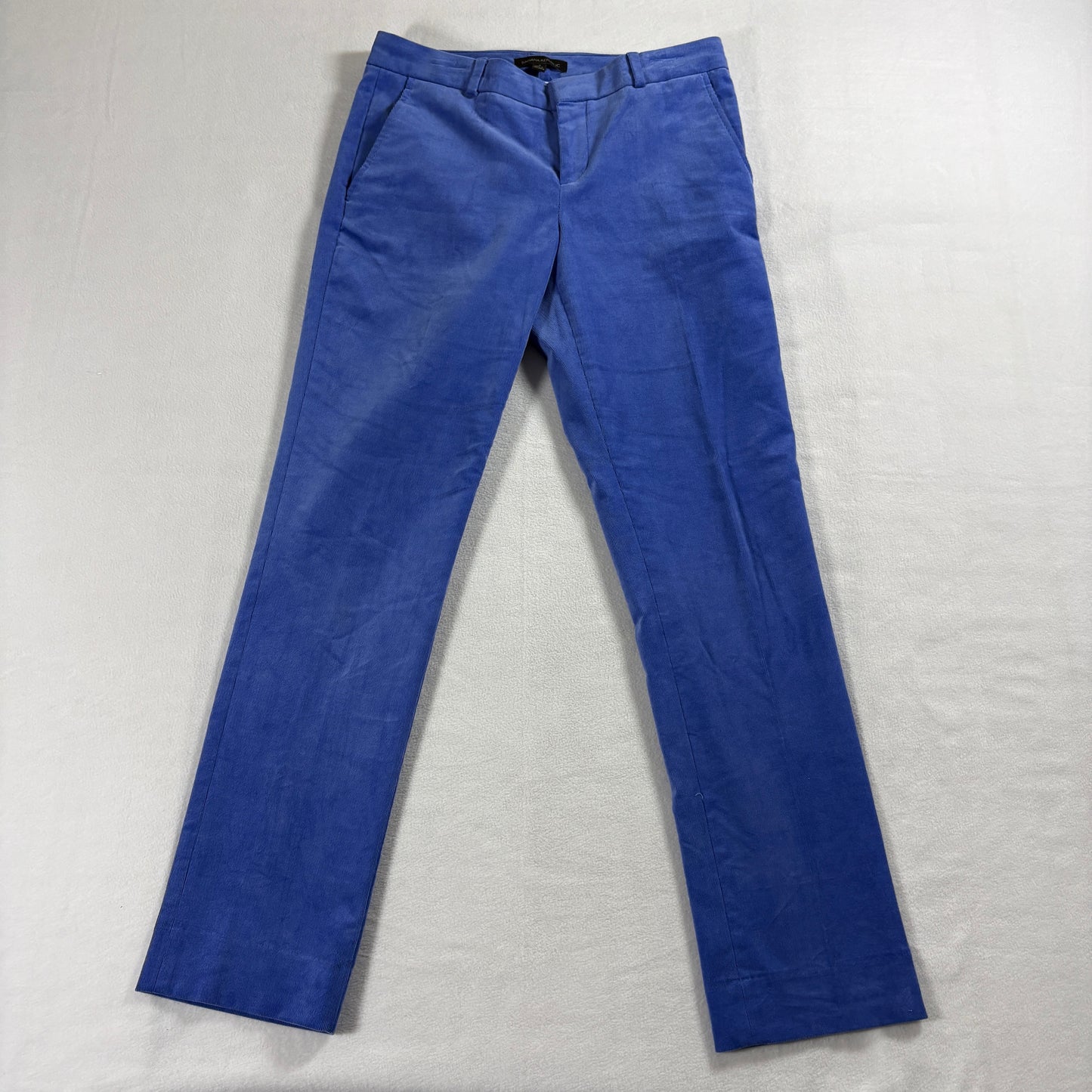 Banana Republic Ryan Blue Corduroy Pants Womens Size 2 Slim Fit