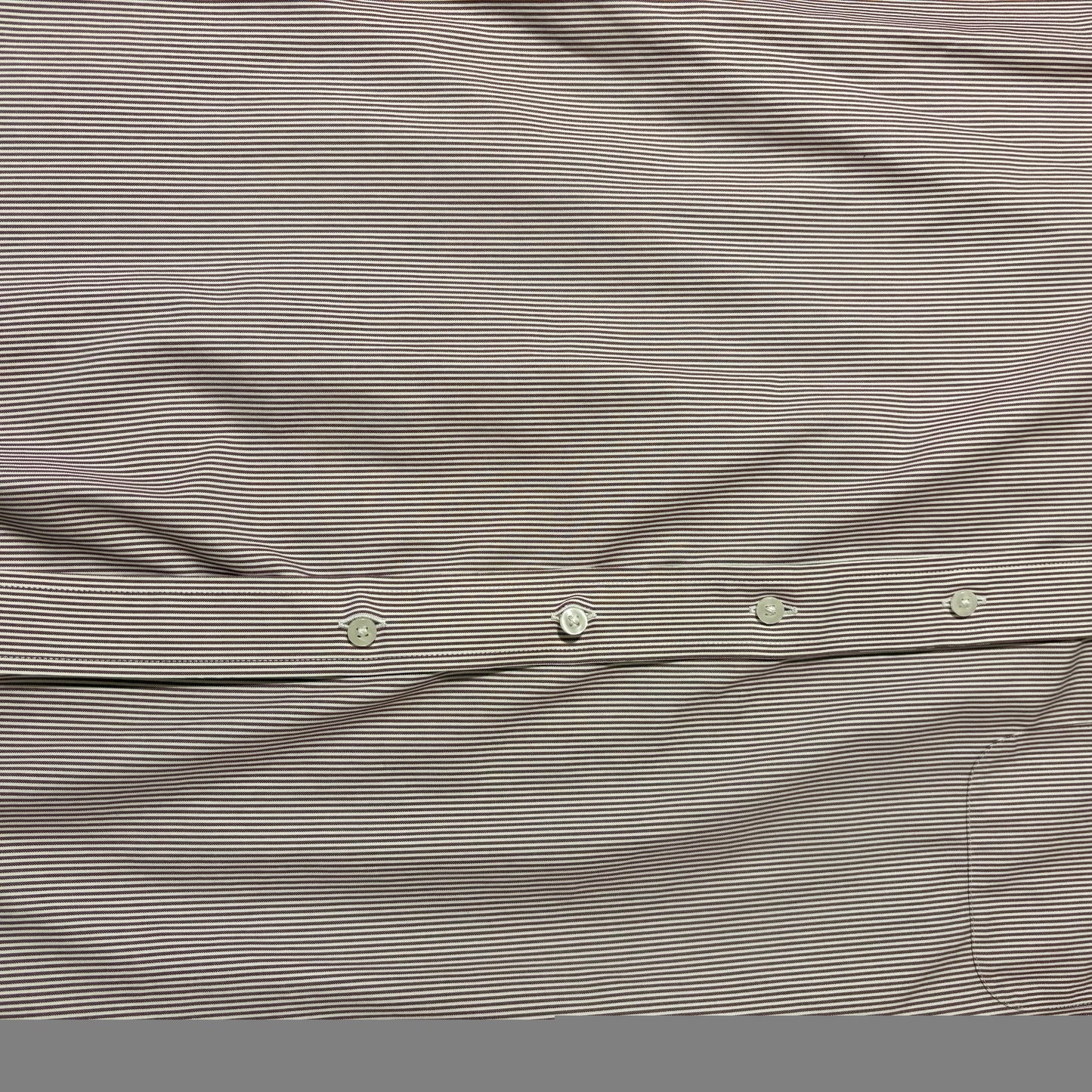 Gold Label Roundtree & Yorke 17 35 Dress Shirt Long Sleeve Non Iron 100% Cotton Stripe