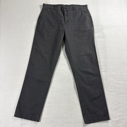 Eddie Bauer Womens T10 Gray Straight Leg Pants Stretch Casual