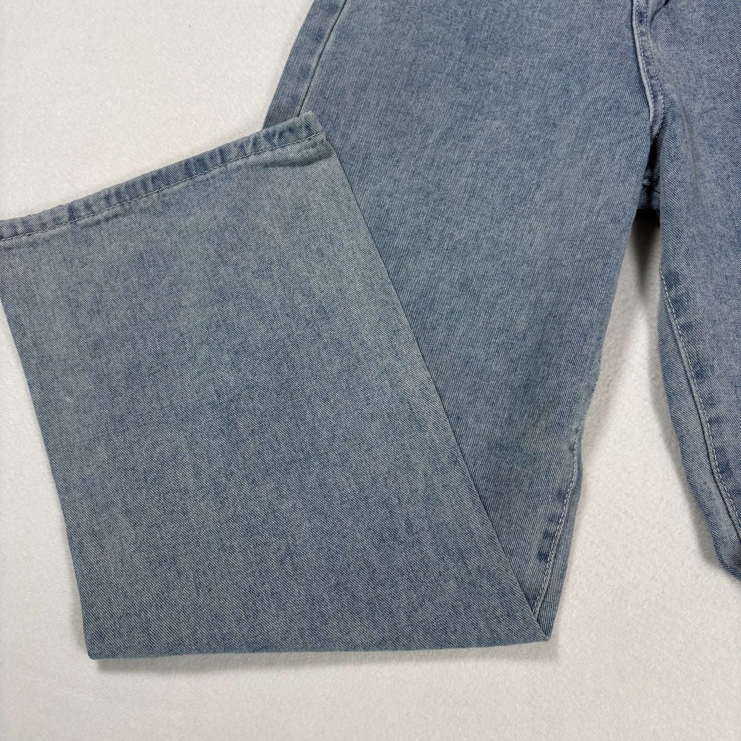 Womens Jeans Sz S Light Wash Denim High Rise Baggy Straight Y2K Vintage