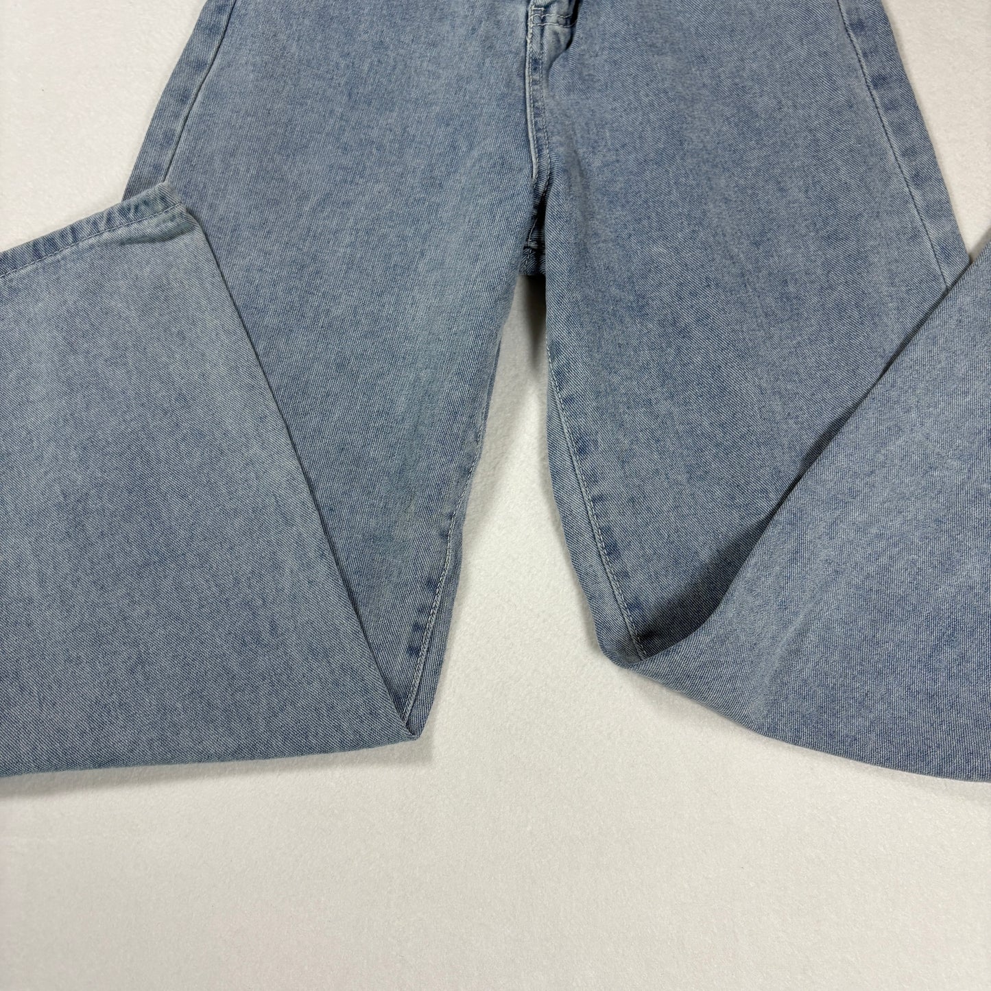 Womens Jeans Sz S Light Wash Denim High Rise Baggy Straight Y2K Vintage