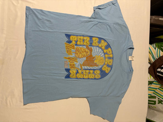 Hanes XL Blue Empire State New York 1788 Graphic T-Shirt Short Sleeve Cotton Blend