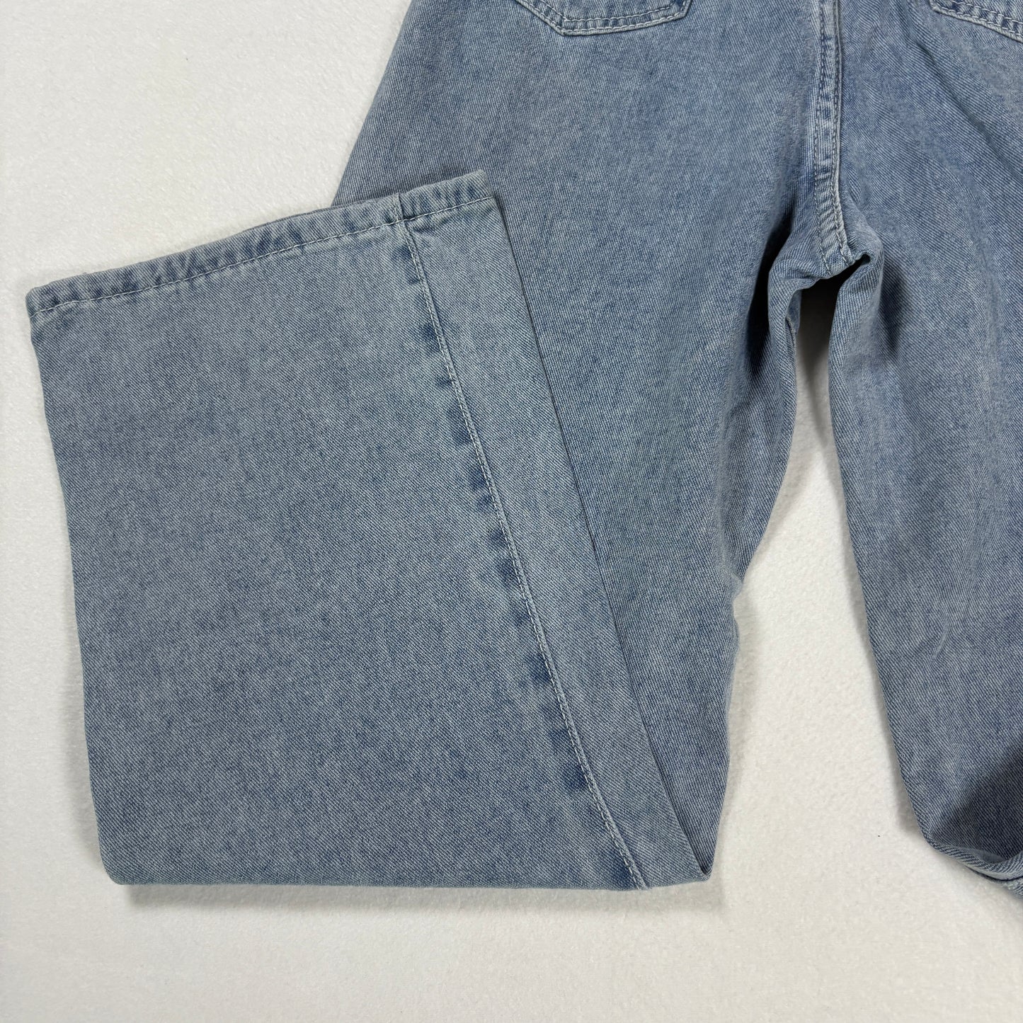 Womens Jeans Sz S Light Wash Denim High Rise Baggy Straight Y2K Vintage