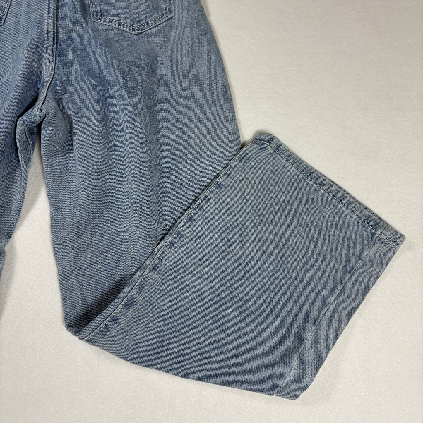 Womens Jeans Sz S Light Wash Denim High Rise Baggy Straight Y2K Vintage
