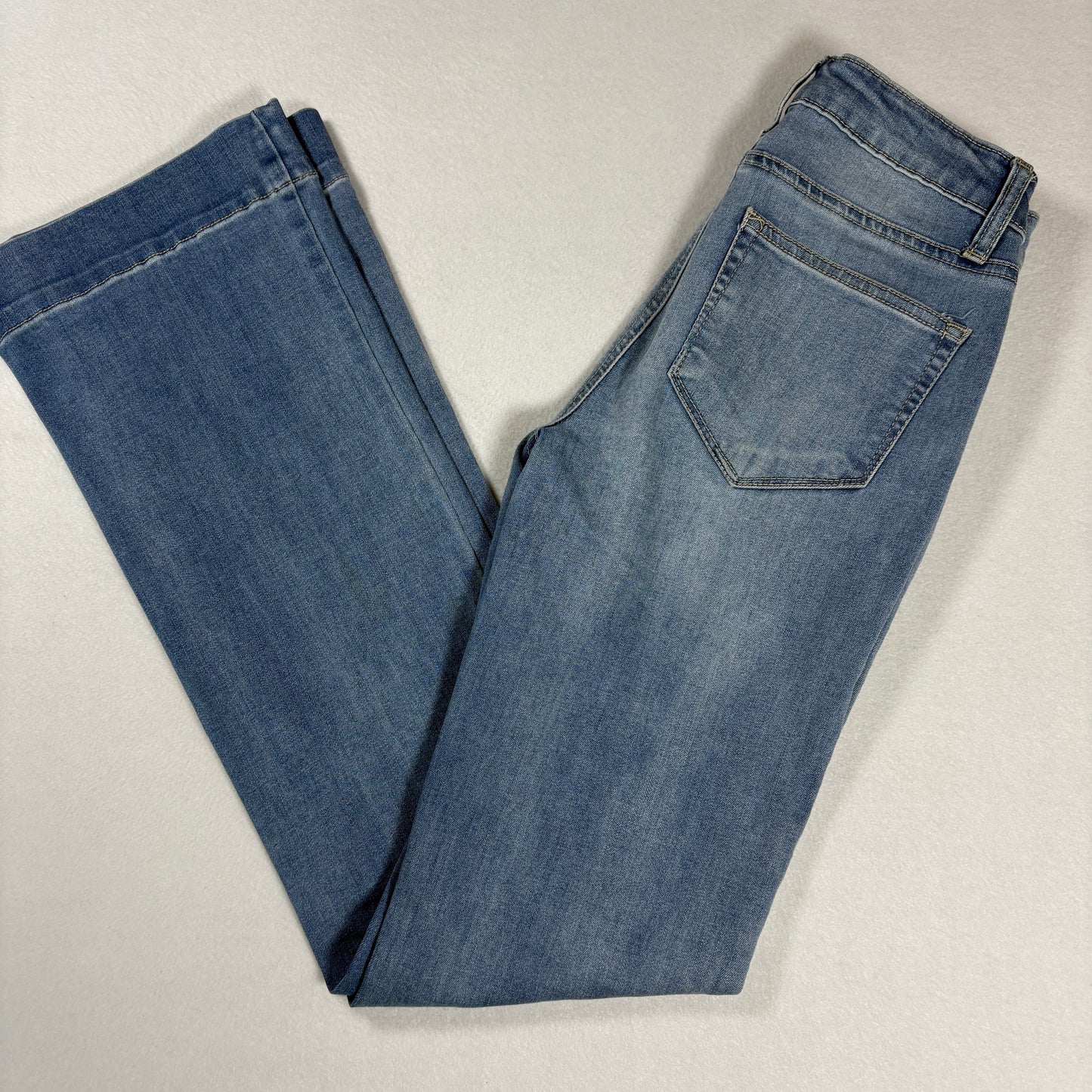 Fashion Nova Womens Jeans Sz 3 Light Wash Denim Bootcut Flare Y2K Vintage