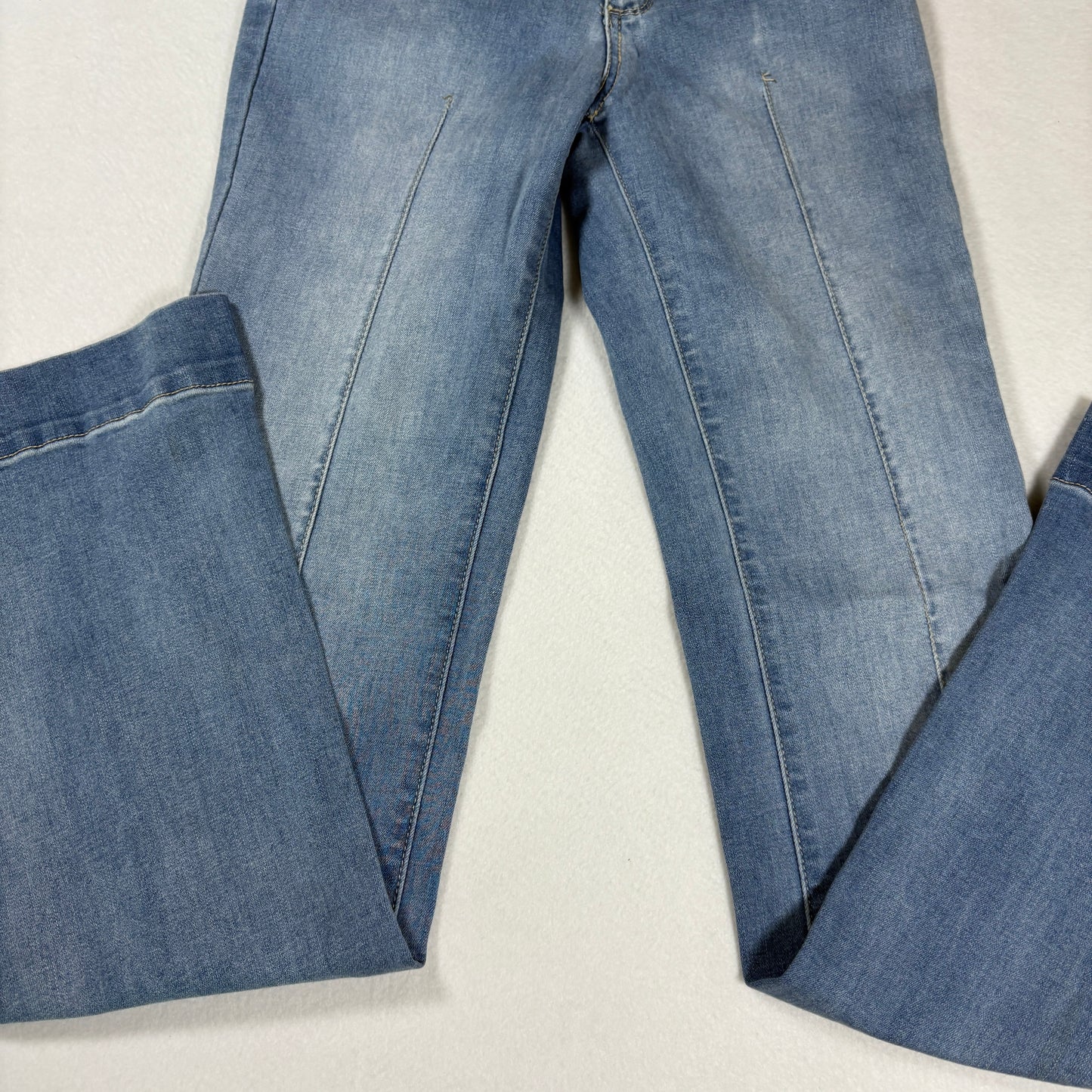 Fashion Nova Womens Jeans Sz 3 Light Wash Denim Bootcut Flare Y2K Vintage