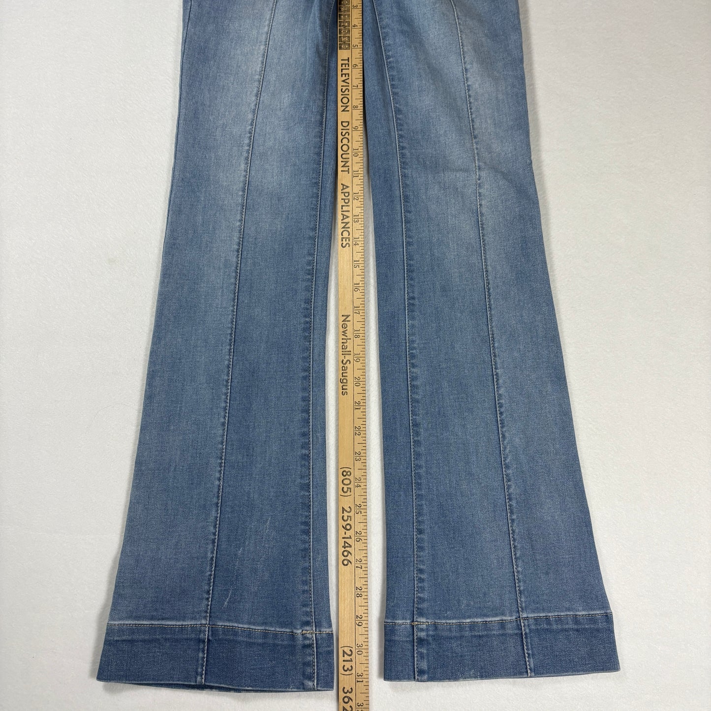 Fashion Nova Womens Jeans Sz 3 Light Wash Denim Bootcut Flare Y2K Vintage