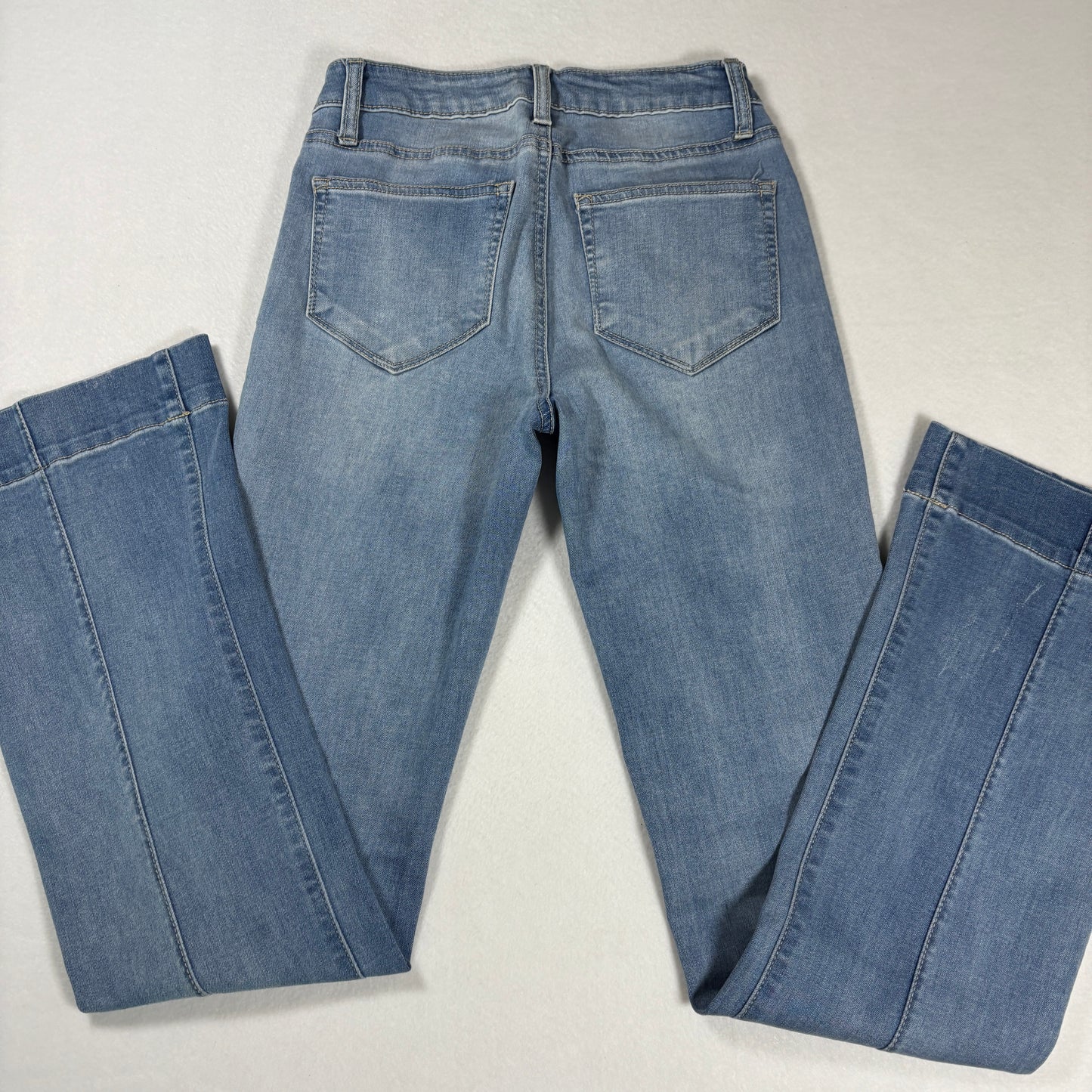 Fashion Nova Womens Jeans Sz 3 Light Wash Denim Bootcut Flare Y2K Vintage