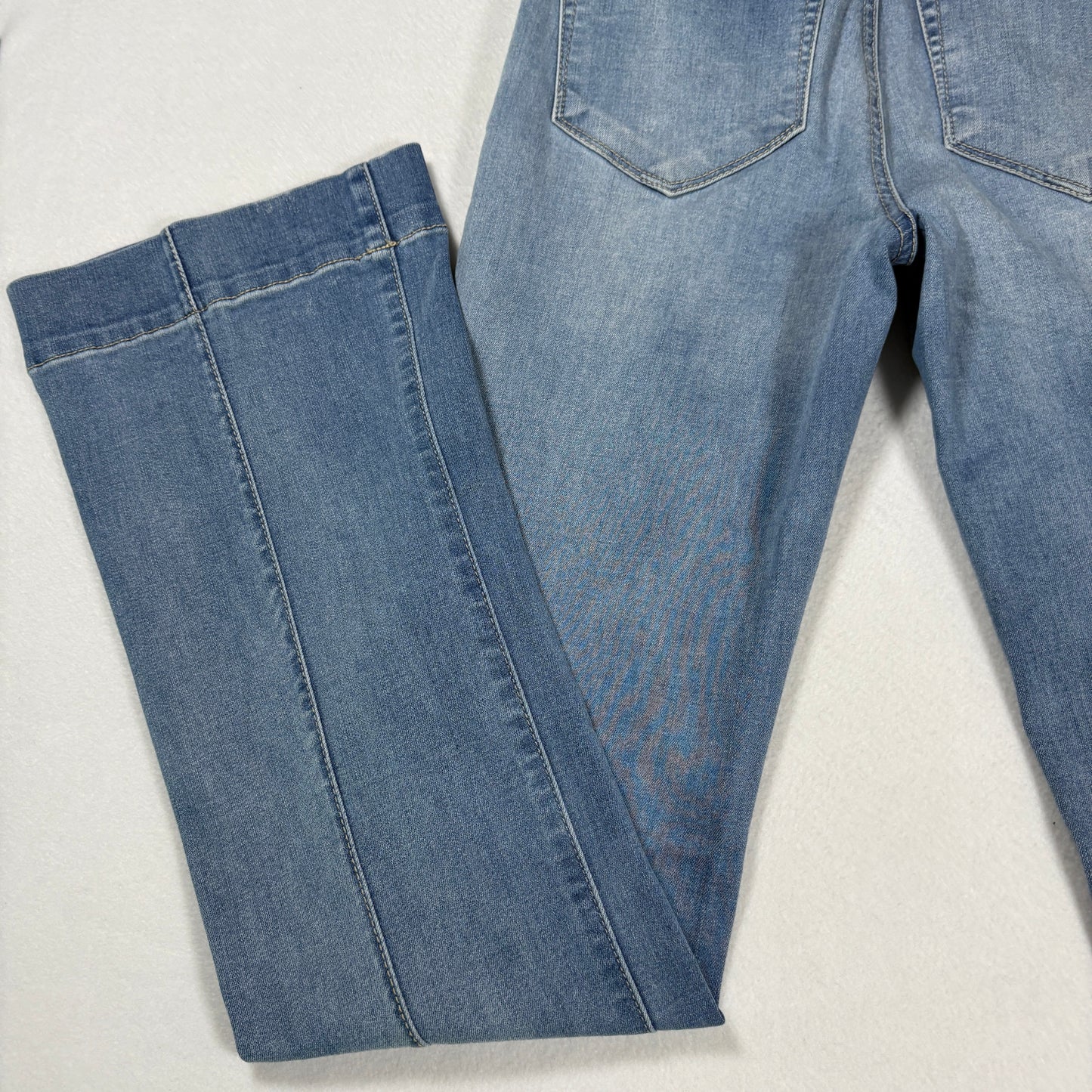 Fashion Nova Womens Jeans Sz 3 Light Wash Denim Bootcut Flare Y2K Vintage