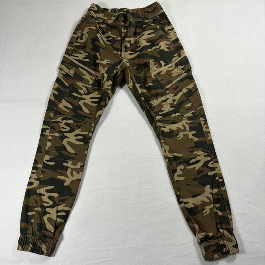 Ring Of Fire Cargo Pants Womens Small Camo Jogger Military Streetwear Y2K StyleZ
