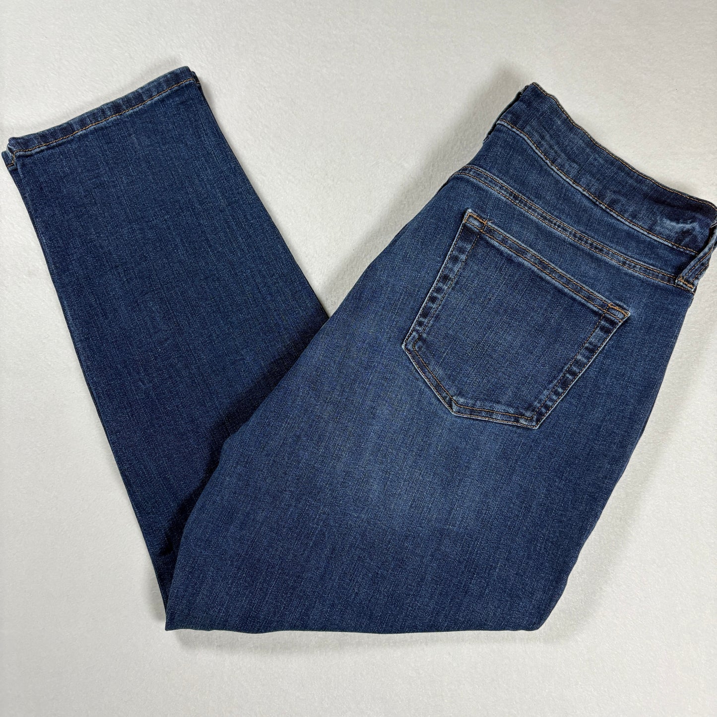 John St Womens Jeans Sz 12 Girlfriend Fit Blue Denim High Rise Straight Casual