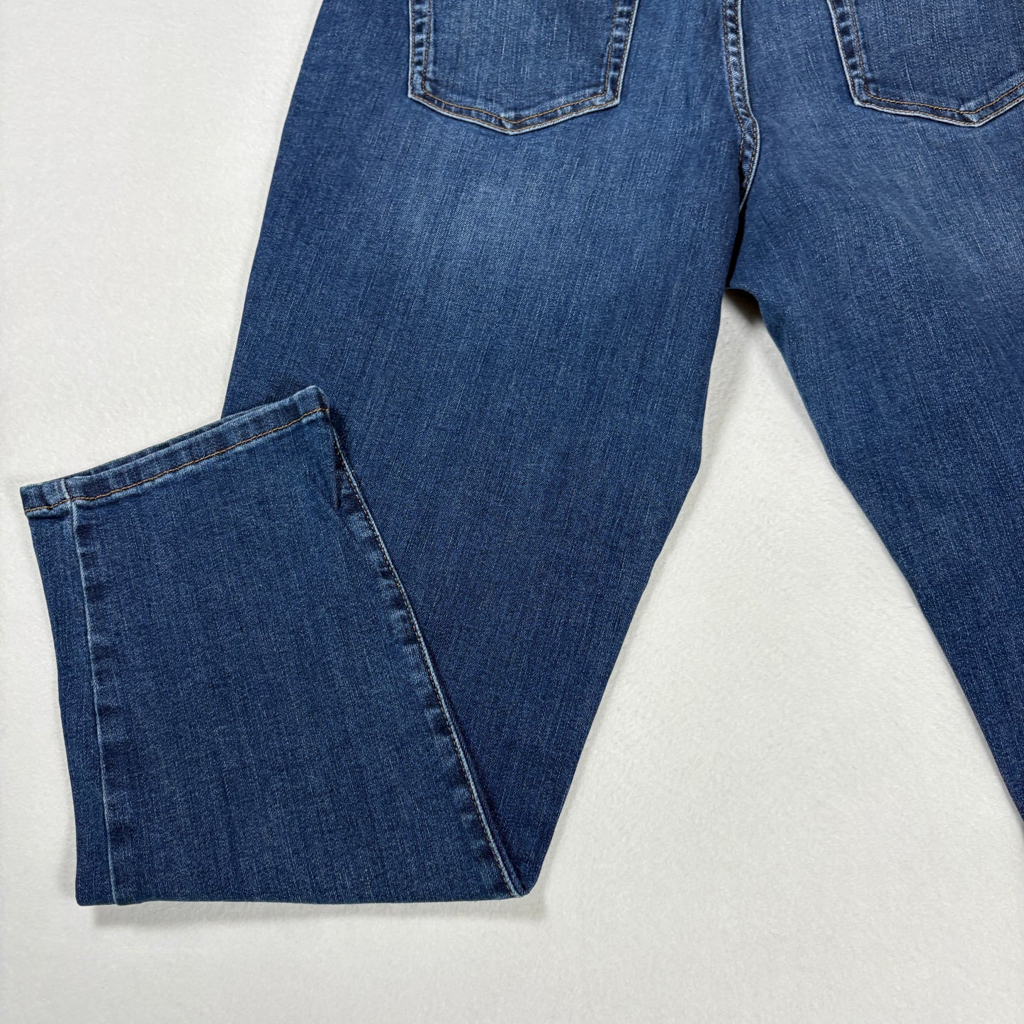 John St Womens Jeans Sz 12 Girlfriend Fit Blue Denim High Rise Straight Casual