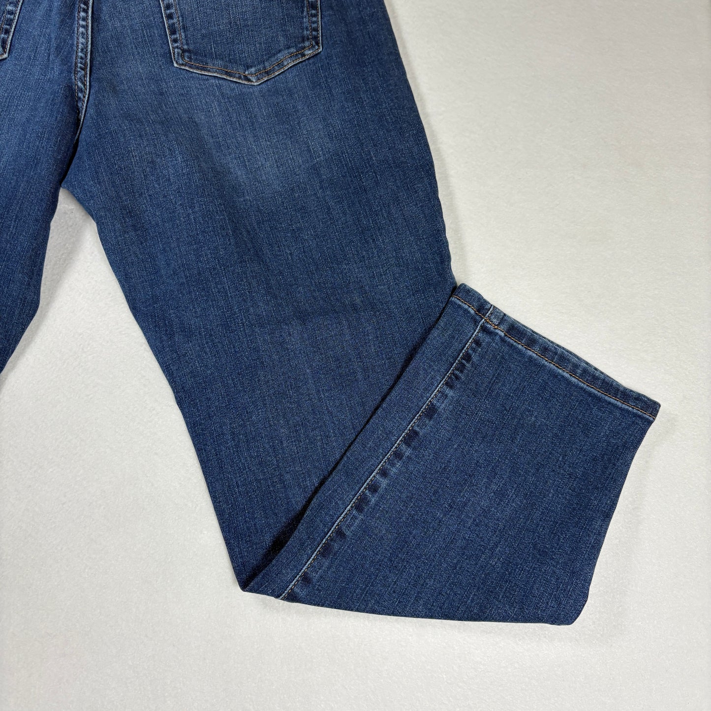 John St Womens Jeans Sz 12 Girlfriend Fit Blue Denim High Rise Straight Casual