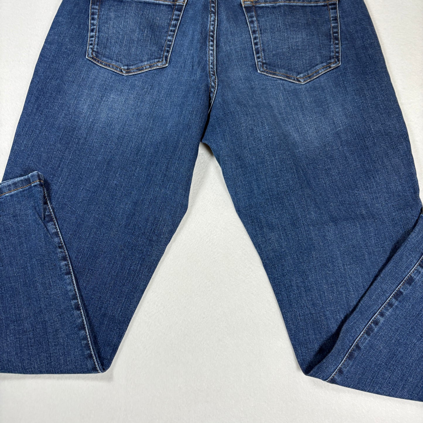 John St Womens Jeans Sz 12 Girlfriend Fit Blue Denim High Rise Straight Casual
