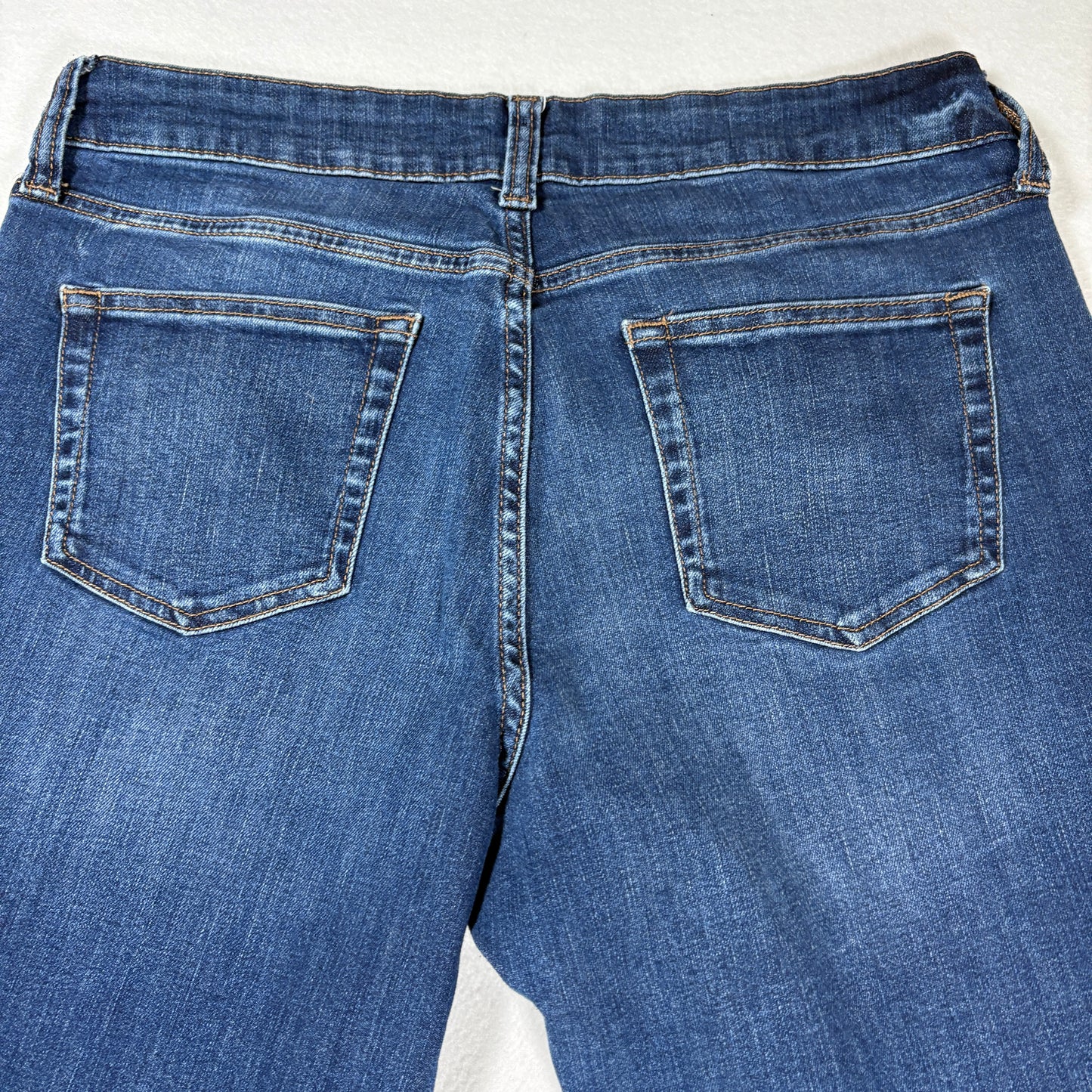 John St Womens Jeans Sz 12 Girlfriend Fit Blue Denim High Rise Straight Casual