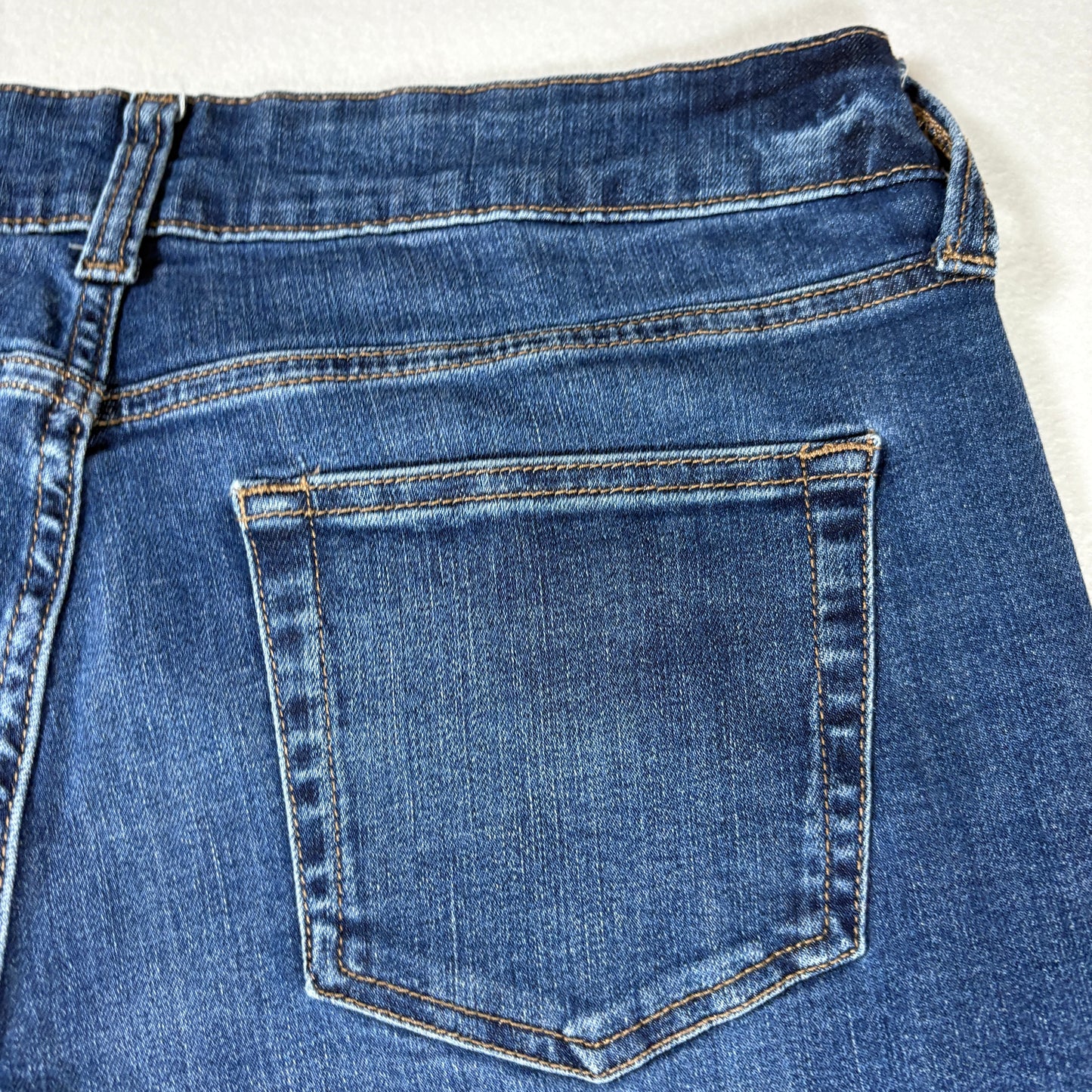 John St Womens Jeans Sz 12 Girlfriend Fit Blue Denim High Rise Straight Casual