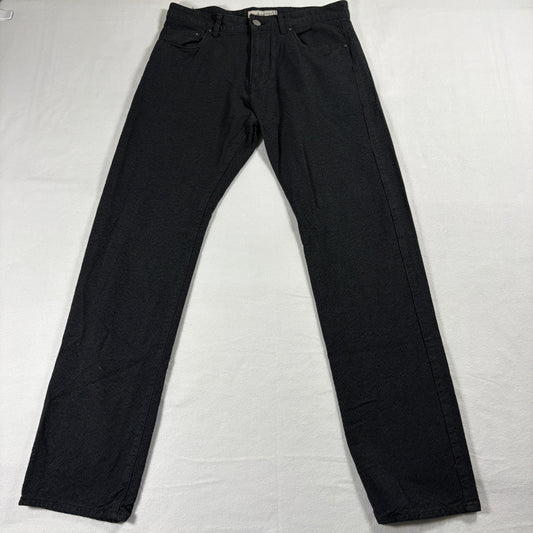 Calvin Klein Jeans Mens 32x34 Straight Black Denim Pants Classic Modern Fit