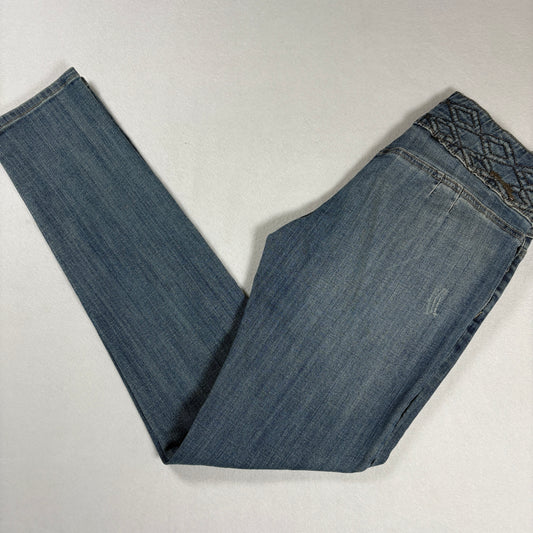 Silver Diva Womens Jeans Size 7 Blue Denim Y2K Vintage Bootcut 90s Low Rise Bling
