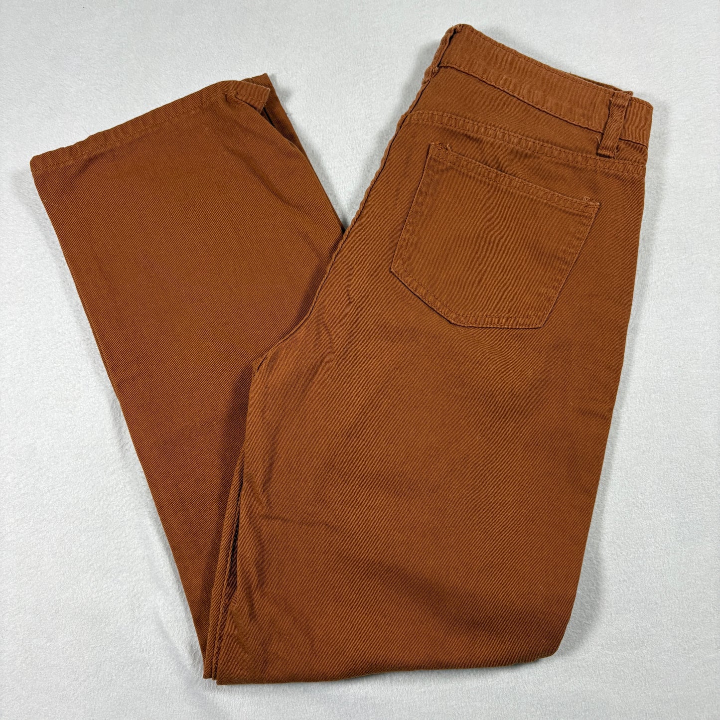 Womens Brown High Rise Bootcut Jeans Size 32 Y2K 90s Grunge Stretch Denim