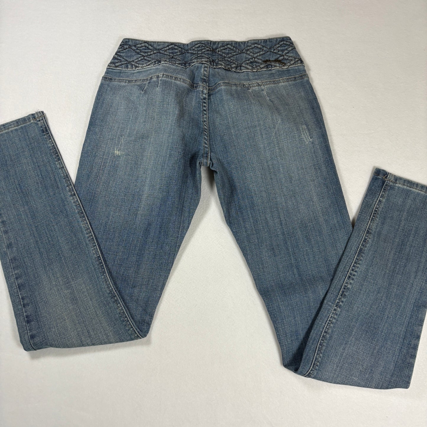 Silver Diva Womens Jeans Size 7 Blue Denim Y2K Vintage Bootcut 90s Low Rise Bling