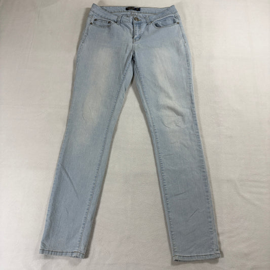 Skinny Light Wash Stretch Jeans Denim Blvd Tag 11 Fits Like 30X31 Low Rise Slim