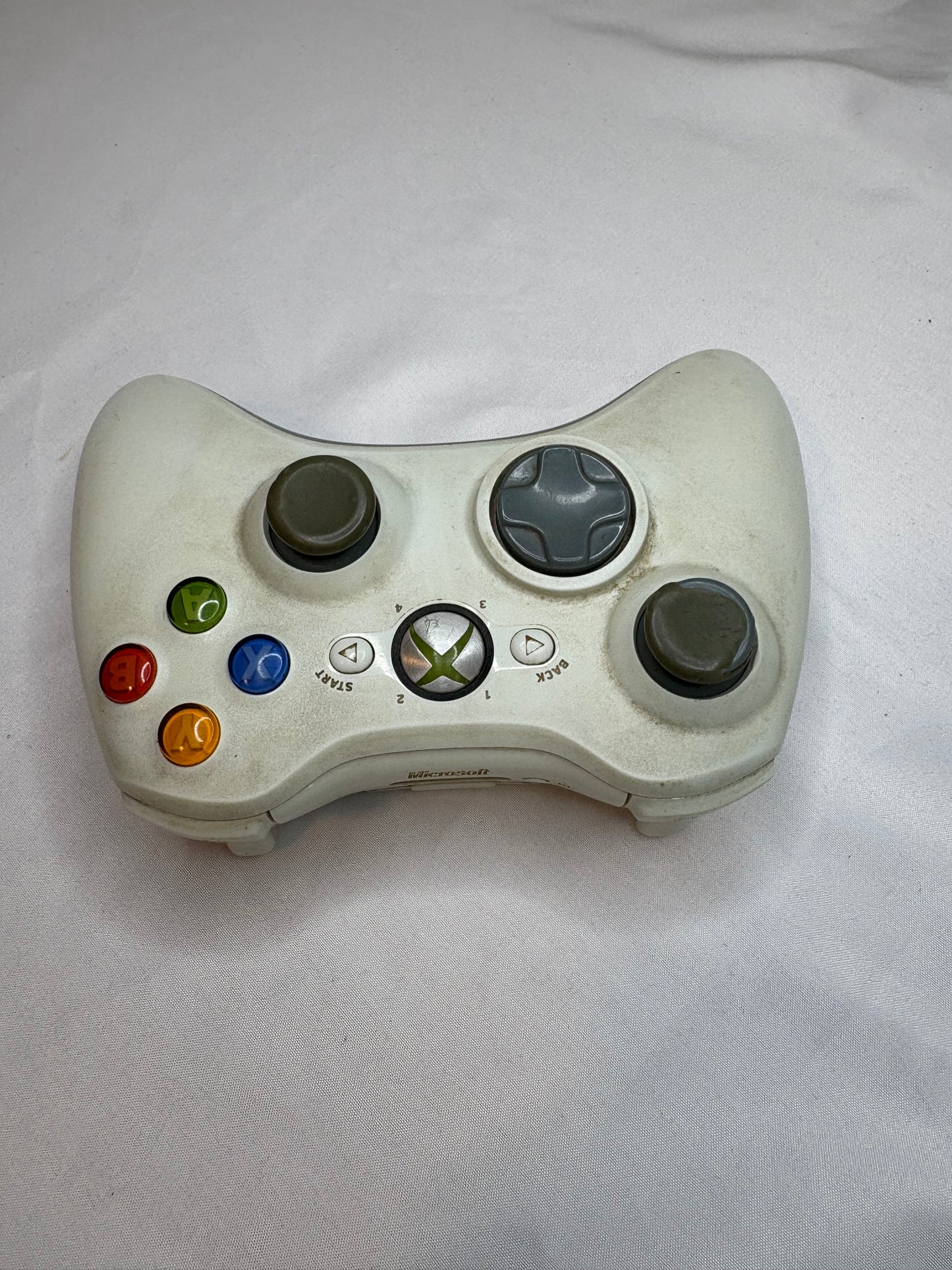 Microsoft Xbox 360 Wireless Controller White Tested Working - Fast Response