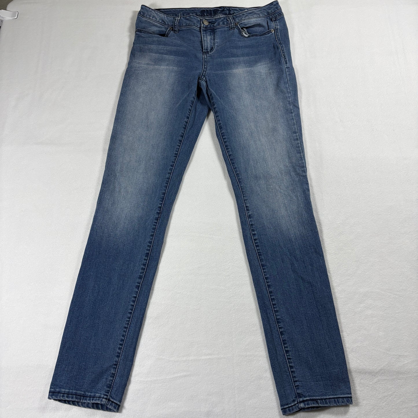 rue21 Low Rise Skinny Jeans Womens 7/8L Blue Freedom Flex Stretch Denim Pants