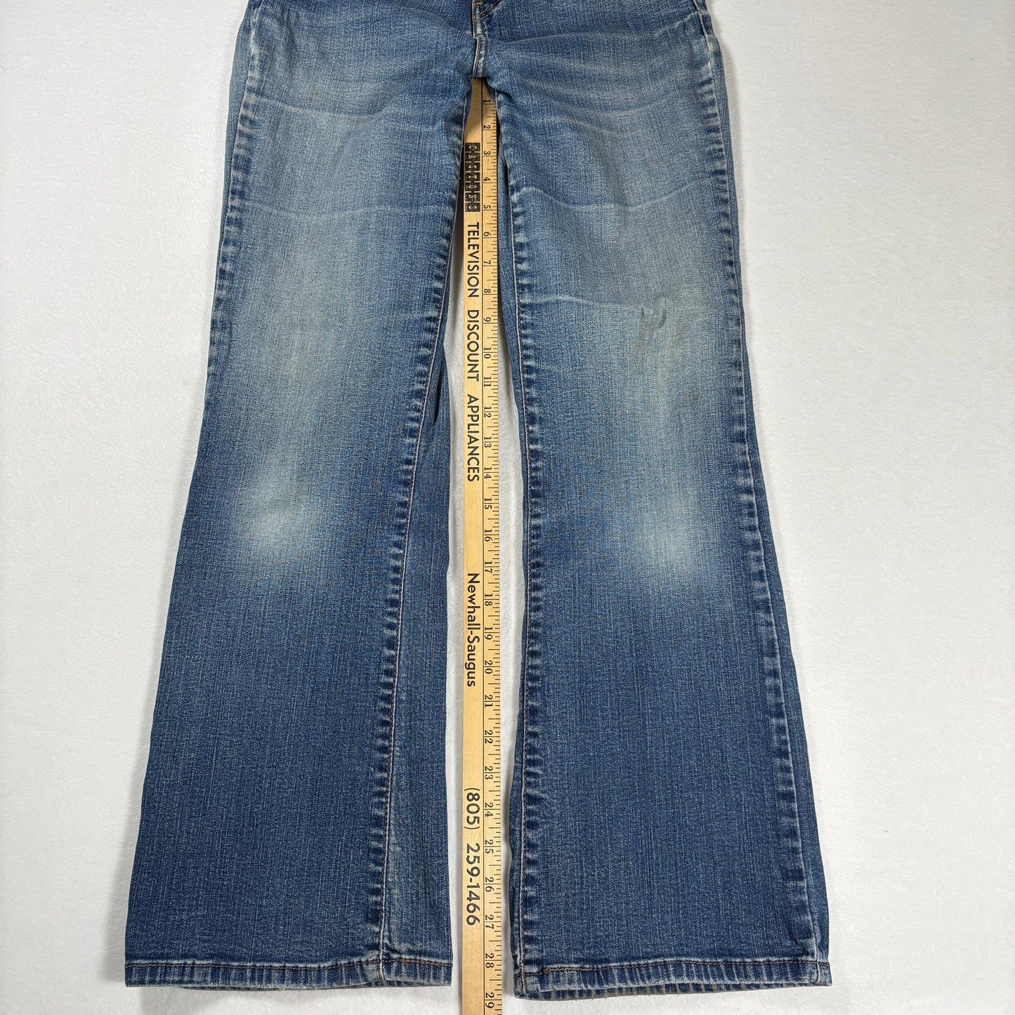 Levis Womens 512 Jeans Size 6S Blue Bootcut Stretch Denim High Rise Y2K Vintage