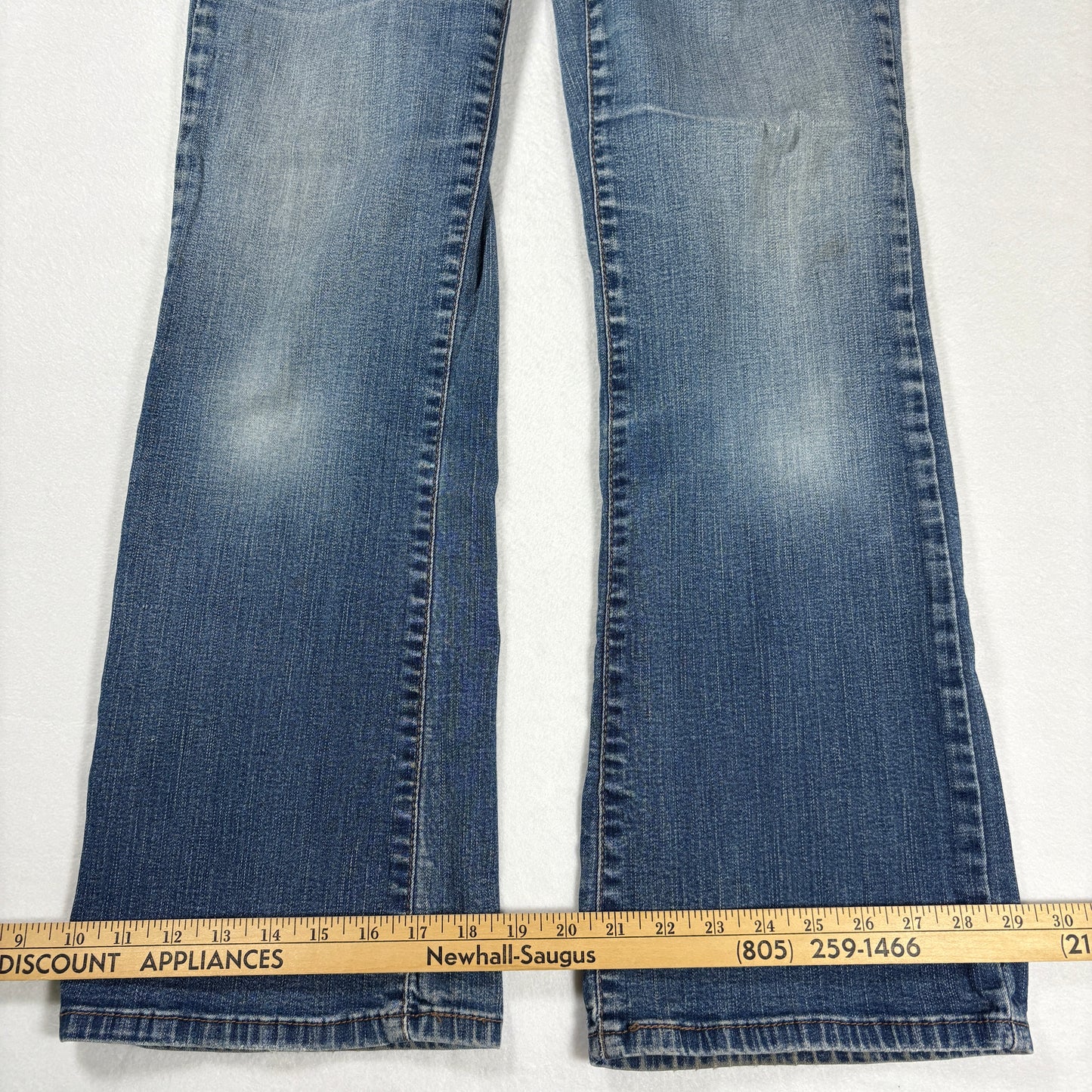 Levis Womens 512 Jeans Size 6S Blue Bootcut Stretch Denim High Rise Y2K Vintage