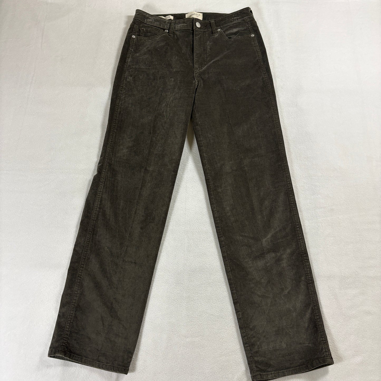 High Rise Straight Jeans Womens Tag 8R Fits Like 28X30 Gray Wash Stretch Denim